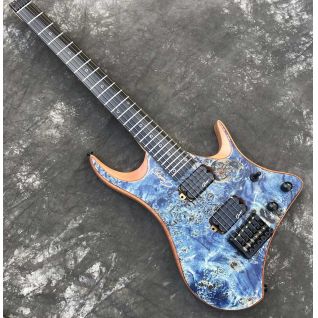 Custom 6 strings Headless Electric Guitar with Imported Steel Magnet Pickup Accept Guitar Customized on Logo Shape Hardware