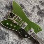Custom BillyB Electric Guitar Bigs Tremolo Bridge with Silver Hardware and Abalone Binding in Gr Accept Customized Logo and Shape