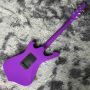 Custom Irregular Body Shape Iban style Electric Guitar in Purple Color