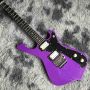 Custom Irregular Body Shape Iban style Electric Guitar in Purple Color