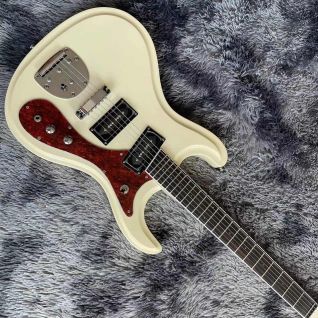 Mosrite Johnny Ramone Vibramute Venture 1966 Cream White Electric Guitar Small Dot Inlay