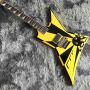Custom Irregular Shape Body Electric Guitar in Yellow Color Accept Guitar Bass OEM Order