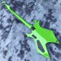 Custom Irregular Shape Body BC Rch Style Electric Guitar in Green Color Accept Guitar Bass OEM Order