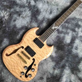 Custom SG Style Flamed Maple Top Electric Guitar