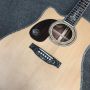 Custom Dreadnought 45SL Left Handed Abalone Binding Life Tree Inlay Acoustic Guitar with Customized Pickguard and Headstock Inlay