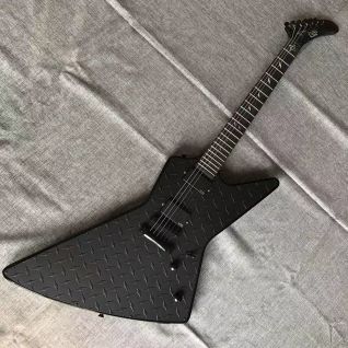Custom JH2 Signature James Hetfield Model Metallica ES-P Explorer Electric Guitar in Black Color 