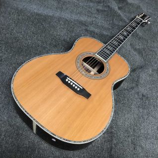 Custom 40 Inch OM Body Solid Rosewood Back Side Acoustic Guitar