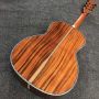 Custom 39 inch OOO style Deluxe solid koa wood acoustic electric guitar, handmade solid wood folk acoustic guitar