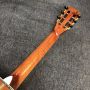 Custom OOO 28AA Solid KOA Back Side Cutaway Body Abalone Binding Ebony Fingerboard Open Tuner Acoustic Guitar