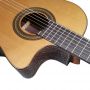 Custom All Solid Handmade Professional Cutaway Classic Guitar 3A Solid German Cedar Solid Indian Rosewood Back Side
