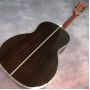 Custom 39 Inch OOO Body Sunset Red Ebony Fingered Abalone Shell Inlaid Acoustic Guitar