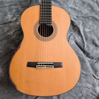 Custom Grand Master Level Handmade Solid Cedar Top Lattice Sound Bracing Smallman Classic Guitar with Case