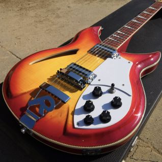 Custom Grand Herringbone Binding Flamed Tiger Maple Veneer 381 Style Electric Guitar in Kinds Colors