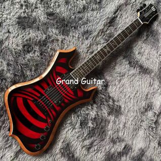Custom Quilted Maple Veneer Wylde Audio Nomad Guitar with Ebony Fretboard Redrum Vortex