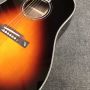 Custom Solid Spruce Top J45S Herringbone Binding Vintage Acoustic Guitar in Sunburst