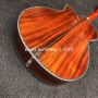 Custom OM Body Solid Koa Wood Top Ebony Fingerboard Acoustic Guitar