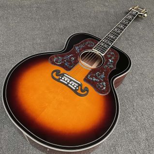 Custom 2015 Grand SJ-200 Bob Dylan Collector Edition Classic Acoustic Guitar Cocobolo Back Side