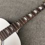 Custom 38 inch Jumbo solid wood mini guitar handmade professional white sj200 acoustic guitar