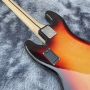 Custom made sunset color jazz 5 strings JAZZ electric bass maple headstock fretboard inlaid with shells