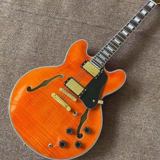 Custom Jazz Electric Guitar Semi-hollow Body in Kinds Color