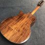 Custom 40 Inch PS14 Abalone Binding Acoustic Guitar with Armrest KOA Back Side