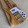 Custom 5pcs Maple+Rosewood Neck Thru Body Electric Bass Guitar Upgrade Adjustable Bridge Available Spalted Maple Checkerboard Binding