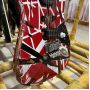 Edward Eddie Van Halen Heavy Relic Red Franken 5150 Electric Guitar Black White Stripes Floyd Rose Tremolo Bridge Slanted Pickup