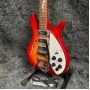 Custom Ricken 325 Electric Guitar Cherry Sunburst Color F Hole Maple Body Tremolo System 34 Inch