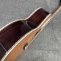 Custom 39 inch OOO body abalone binding slotted headstock cedar acoustic guitar