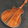 Custom Solid Koa Wood Om Cutaway Body Acoustic Guitar Wood Pickguard