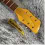 Custom F Semi Hollow Body 325 Rick Style Electric Guitar in Yellow Color