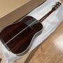 Handmade 5A All Solid Rosewood Wood Back Side Dreadnought Guitar Full Abalone Professional Acoustic Guitar Cedar Top