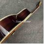 Custom OOO Body Yellow Painting Solid Rosewood Back Side Acoustic Guitar Bone Nut 43~48mm Nut Width