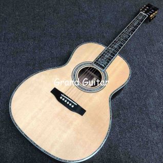 Custom MT Style Solid Wood OO Parlor Acoustic Guitar in Natural Accept Customized Logo on Headstock or Neck Inlay