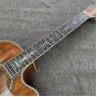 Custom 12 Strings 41 inch D45 style 12 strings KOA wood black ebony fingered real abalone inlaid acoustic wooden guitar