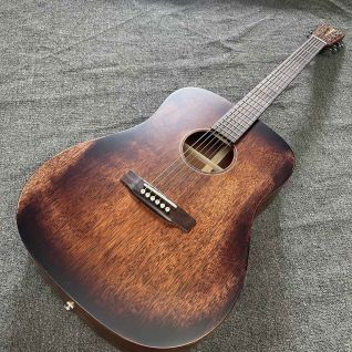 Custom Vintage Dreadnought D45 Style Full Mahogany Wood Acoustic Guitar Matt Finishing