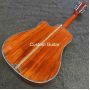 Custom Solid Koa Wood 12 strings Real Abalone Cutaway Acoustic Electric Guitar with Ebony Fingerboard, Double Preamp Electronic, Life Tree Inlay, Customized Logo Headstock Accept Guitar OEM