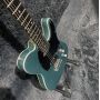Custom Tele Electric Guitar with Metallic Blue Color Double Binding TL Guitar