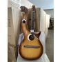 Custom 6/6/8 Strings Acoustic Electric Double Neck Guitar, Harp Guitar