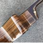 Custom 916 Abalone Inlays Solid Spruce Acoustic Guitar Ebony Fretboard 41 Inch Rosewood Body