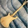 Custom 4 Strings Ricken 4003 Style Bass Electric Guitar, Burlwood Color, Accept Bass OEM
