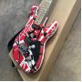 Custom 5150 Frankie Striped Black White Edward Eddie Van Halen EVH Electric Guitar