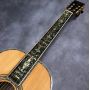 Custom 39 Inch 000-45 ebony fingerboard real abalone acoustic guitar