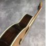 Custom 39 Inch 000-45 ebony fingerboard real abalone acoustic guitar