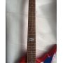Custom Dean Razorback Dimebag Rebel Electric Guitar in Red Transparent Color