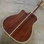 Custom 41 inches D-45cl Solid Spruce Top Rosewood Back&Sides Acoustic Guitar Umbrella Torch Logo