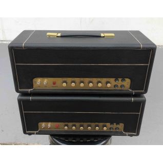 Custom Marshall Clone JTM45y Hand-Wired Chassis Guitar Amplifier Head 50W Black Tolex with Gold Piping Accept Amp OEM 