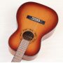 Custom 7 Strings 39 Inch High Gloss Folk Guitar Full Size Bone Nut & Bridge Acoustic Guitar in Sunburst Color 