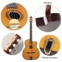 Custom High Gloss 41 Inch Jango Acoustic Guitar Folk Guitar Orange Django Guitar Gypsy Swing Jazz Solid Wood Spruce Top Logo on Headstock is Optional Accept Guitar OEM MOQ 200pcs