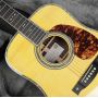 Custom Engelmann spruce body Indian rosewood back side 41 inch acoustic electric guitar D42-Style abalone top purfling and rosette